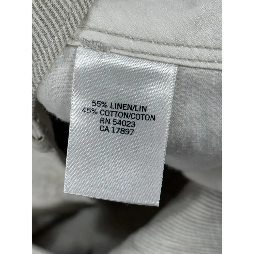 Banana Republic Pants Mens 36x30 Grayish Tan Linen Blend Casual Beach